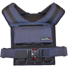 Gymnastics Power - Weighted Vest 6LB, 8LB, 10LB, 15LB, 25lb, 35lb, 45lb, 60lb Removable Iron Weights for Men and Women Workout for Calisthenics and Fitness Sport Training (Navy Blue, 35 LB)