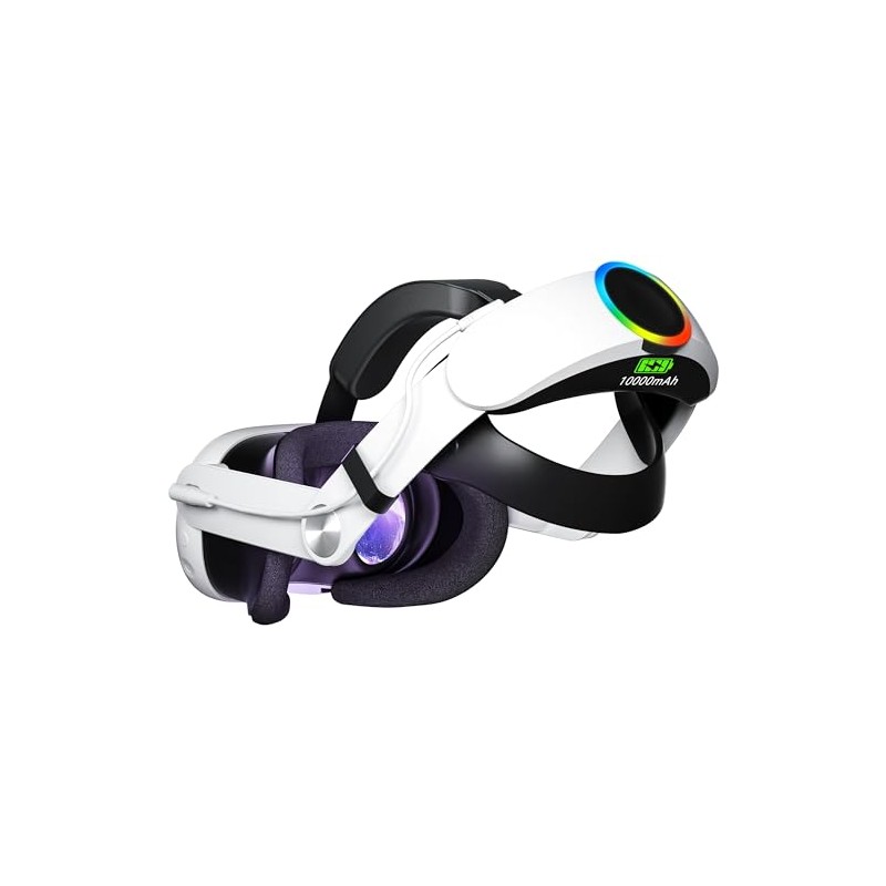 Eslick Head Strap Compatible with Meta Quest 3, 10000mAh Battery