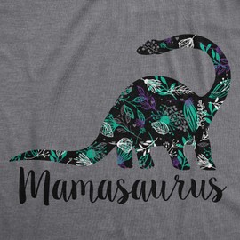 Womens Mamasaurus Dinosaur Mom T Shirt Gift for Mothers Day Funny Cool Graphic Funny T Shirts Mother's Day Tops for Women Cool Dinosaur Top Women's Novelty Dark Grey XL