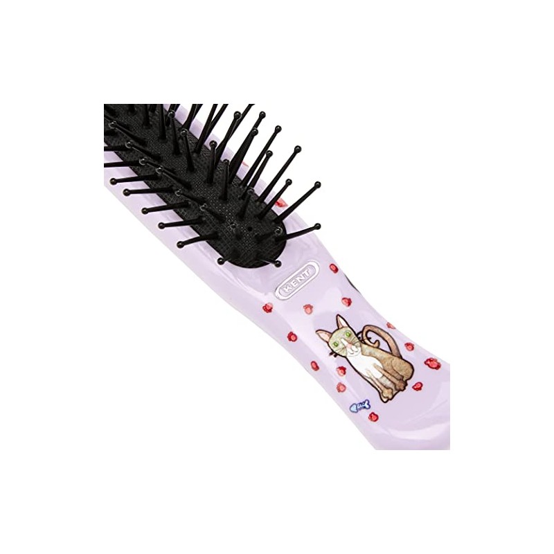 Kent ArtHedz Cats Designed Pocket Size Hairbrush