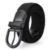 JASGOOD Braided Canvas Stretch Belt Elastic Casual Belt for Men,Women,Junior