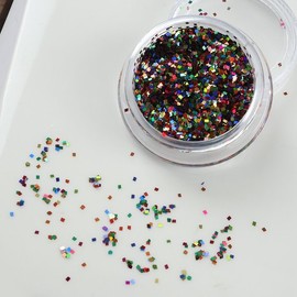 Mini colored paper nail glitter / 미니 색종이 네일글리터