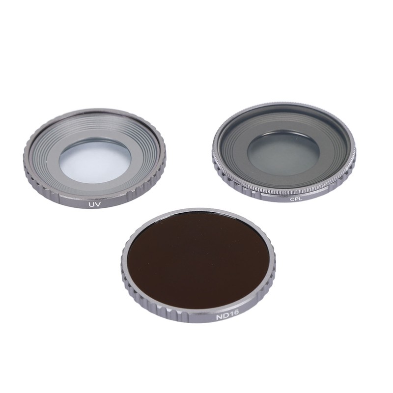 3pcs Camera ND Filter Kit UV CPL ND16 Action Camera
