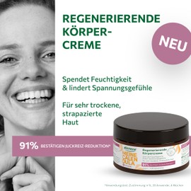 alkmene Regenerating Calendula Cream for Stressed & Dry Skin 200 ml - Vegan Skin Cream Relieves Itching