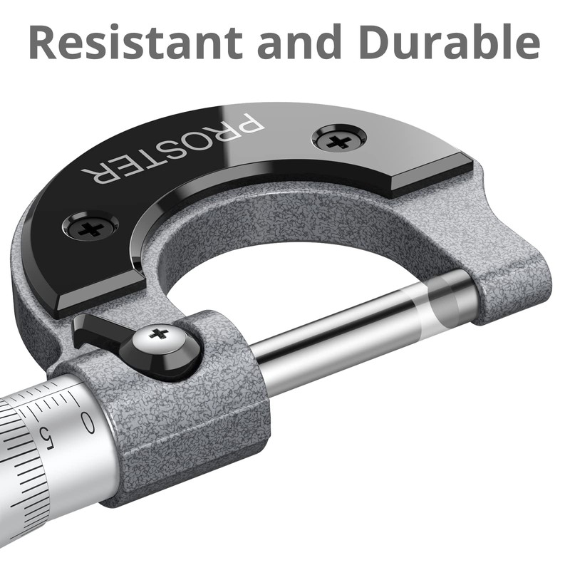 Proster Outside Micrometer Measuring Range 0-25 mm Micrometer 0.01 mm