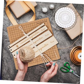 Hohopeti 1set Macrame Board Craft Kit t Pins Ruler Instructions for Weaving Knotting Projects