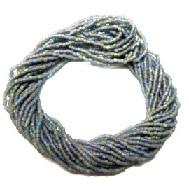 Czech 1 FULL HANK ~ BLACK DIAMOND MATTE RB ~ 9/0 3-CUT ~ GLASS SEED BEADS ~ 10 Strands