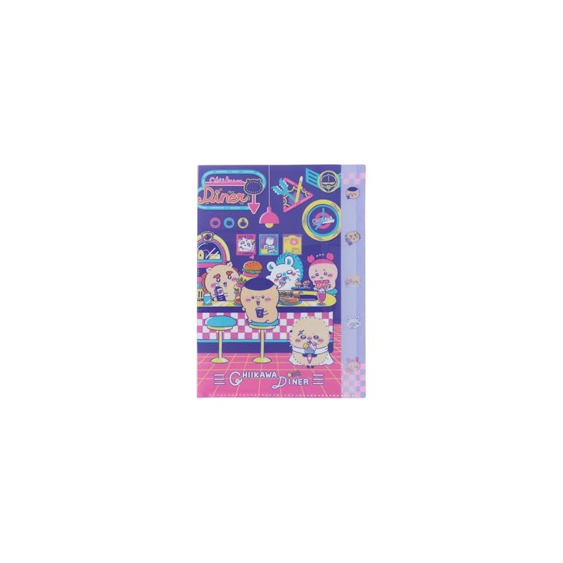 Sun-Star Stationery S2175622 Chiikawa Goods, Clear File, A4 Size, 5