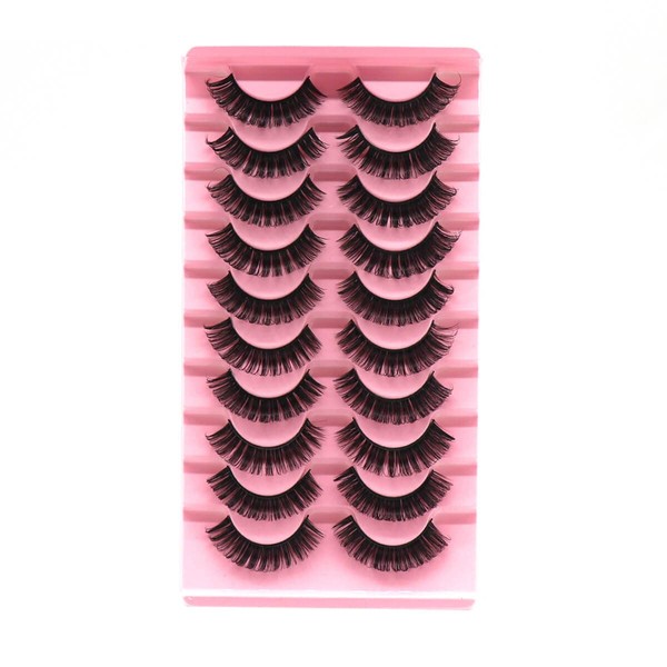 VGTE Russian Strip False Eyelashes Wispy Fluffy Natural Cat Eye