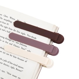 3Pcs Bookmark Book Marks, Silicone Book Marks for Reading Women Men Kids Book Lovers, Automatic Book Mark Smart Book Marker Clip Page Holder Reading Accessories School Supplies Gifts for Students