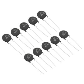 PATIKIL NTC Thermistors Resistors, 10Pcs 8 Ohm NTC 8 D-13 High Sensitivity Current Limiter Temperature Sensor for Measuring Temperature Black
