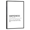 artboxONE Poster Happiness Quote by artist Orara Studio