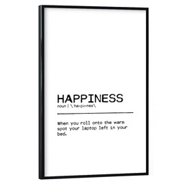 artboxONE Poster Happiness Quote by artist Orara Studio