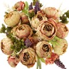 FiveSeasonStuff - Flores Artificiales Peonías de Seda y hortensias para