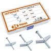 ISPINNER 24pcs Toggle Bolt and Wing Nut Assortment Kit for