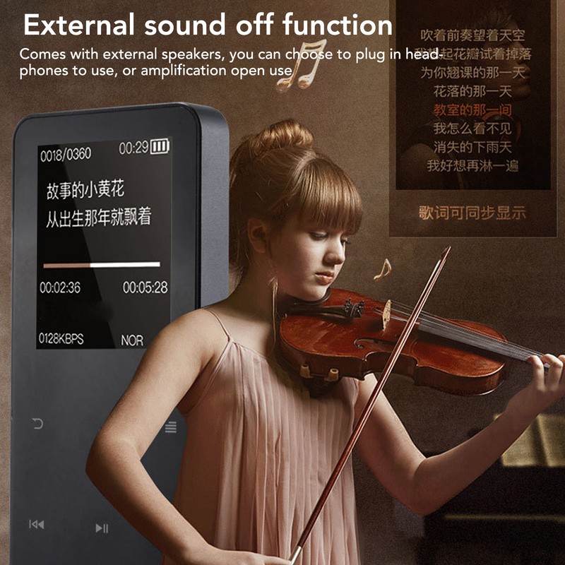 Bluetooth MP4 Player Touch Screen HiFi Lossless Sound Metal Shell