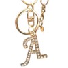 Rohans Womens Gold Plated Alloy Car Key Ring with Crystal