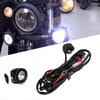 Motorcycle LED Work Light Switch Wiring Harness 12V 40A for