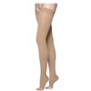 SIGVARIS Menâ€™s & Womenâ€™s Essential Cotton 230 Open Toe Thigh-Highs