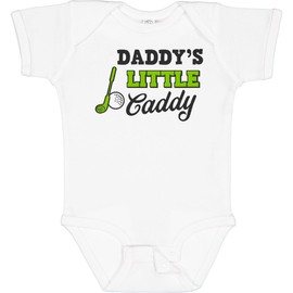 inktastic Daddy's Little Caddy with Golf Club and Ball Baby Bodysuit 6 Months 0020 White 2c58e
