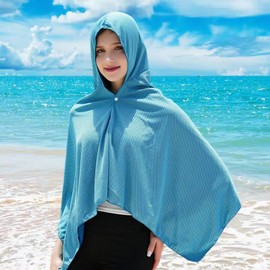 Cooling Hood,UV Protection Beach Cloak - Portable Absorbent Quick-Dry Towel for Soccer Running Football Basketball Baseball Hiking Tennis Landscaping Camping