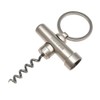 Munkees Mini Keychain Corkscrew Tool, Small Key Ring Wine Opener,