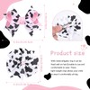 PABOBIT 4PCS Cow Printed Hair Bows for Girls, 5" MooMoo
