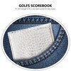 SEWACC Portable Golf Scorebook Leather Cover Stylish Scorecard Holder for