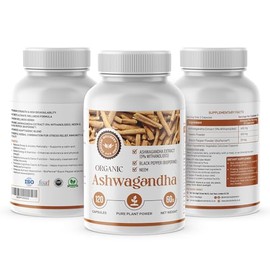 Organic Ashwagandha Extract with Neem & Black Pepper – High-Strength Herbal Supplement for Stress Relief, Immunity & Energy Support