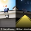 Solar Flood Lights Outdoor with Extension 16FT Cable Dusk to