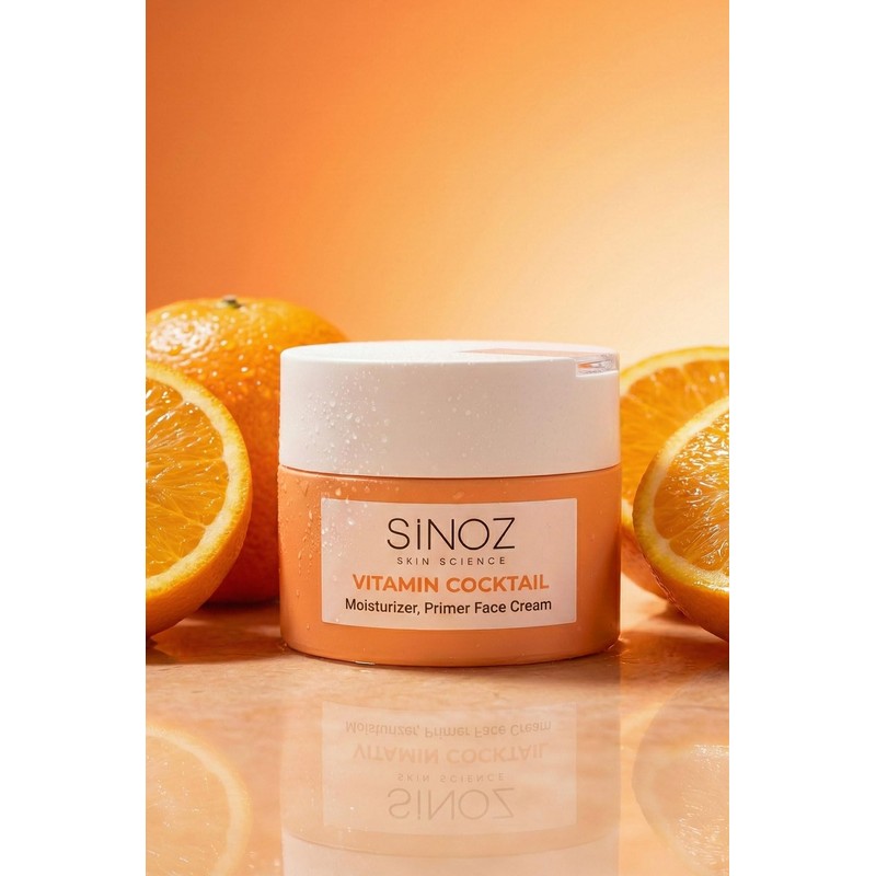 Sinoz Vitamin Cocktail-Moisturizing Nutritious Repair Face Cream (Vitamin C+ B3