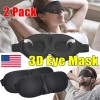 Unbranded 2 Pack Travel 3D Eye Mask Sleep Soft Padded