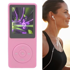 MP3 Player, 30 Hours Playback MP3 MP4 Player 8GB Memory 64GB Expandable, Lossless Sound Quality Portable Music Player, for Sports Music Player (Roseate)