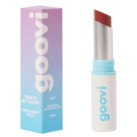 GOOVI That's My Glow Tinted Lip Balm - Tinted, Nourishing Lip Balm with Seaweed Extract - Nourishing & Shiny - 2.5 g