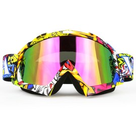 JAMIEWIN Motocross Goggles for ATV, Dirt Bike, Motorcycle, UTV & MX - OTG Offroad Riding Goggles with Anti UV, Dustproof & Anti Fog Protection for Men, Women, Youth & Kids