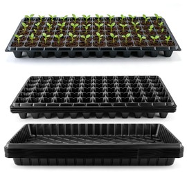 SZLYYDS 20 Pack Seed Starter Trays Heavy Duty Plastic Seedling Trays kit