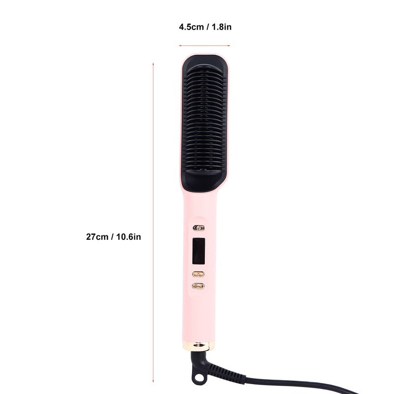 Straight Curly Hair Iron 2 Purpose Electric Curling Comb Negative