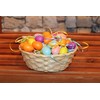 Kamaca Pack of 96 Colourful Easter Eggs Plastic with Ribbon