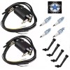 Unbranded 2X Ignition Coil Set Spark Plug For Suzuki Bandit