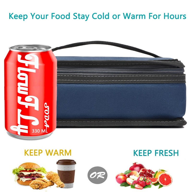 FlowFly Small Insulated Lunch box Portable Soft Bag Mini Cooler