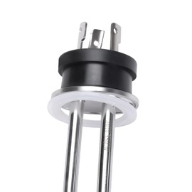 DERNORD 240V 3500W Tri-clamp Heating Element Stainless Steel Immersion Water Heater with 3-Wire Electrical Locking Plug (1.5 Inch Tri clamp)