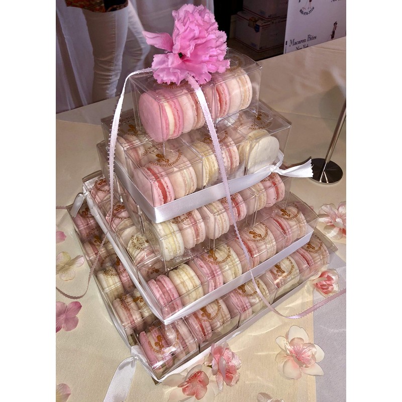 French Macarons Party Favors - 10 Pack (Blue & White)
