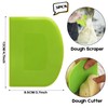 SURDOCA Dough Scraper Bench Scraper - 3P 4.7x3.7" Plastic Flexible