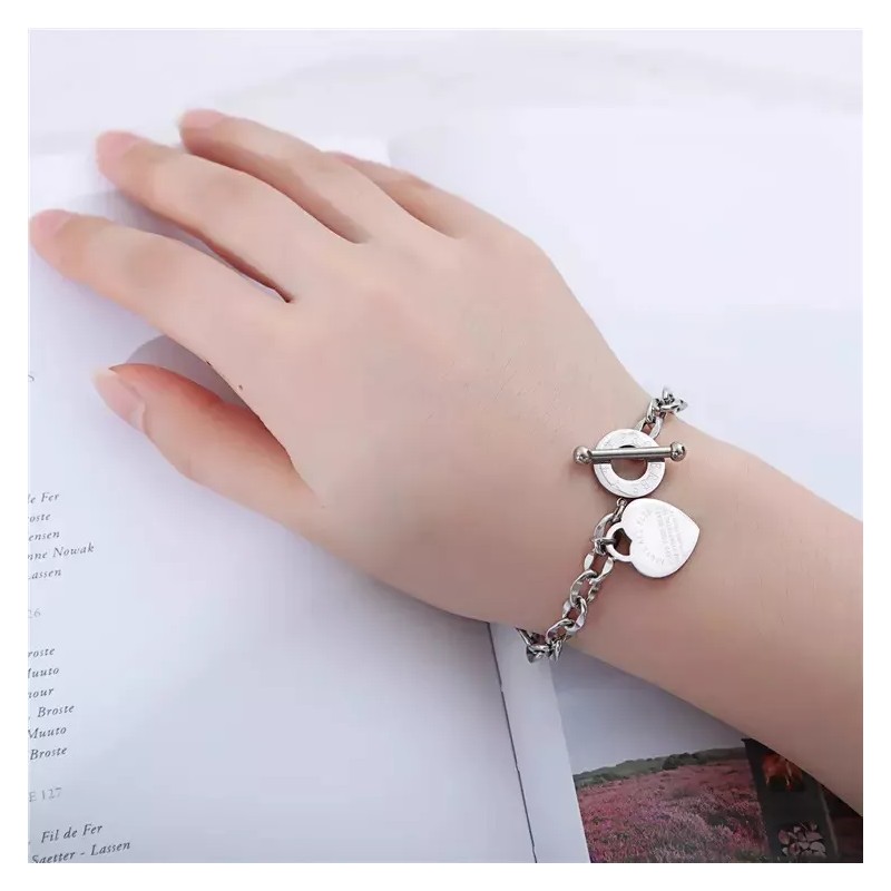 Patry Pulsera Acero Inox Proverbio Guarda Tu Corazón Sobre Todo