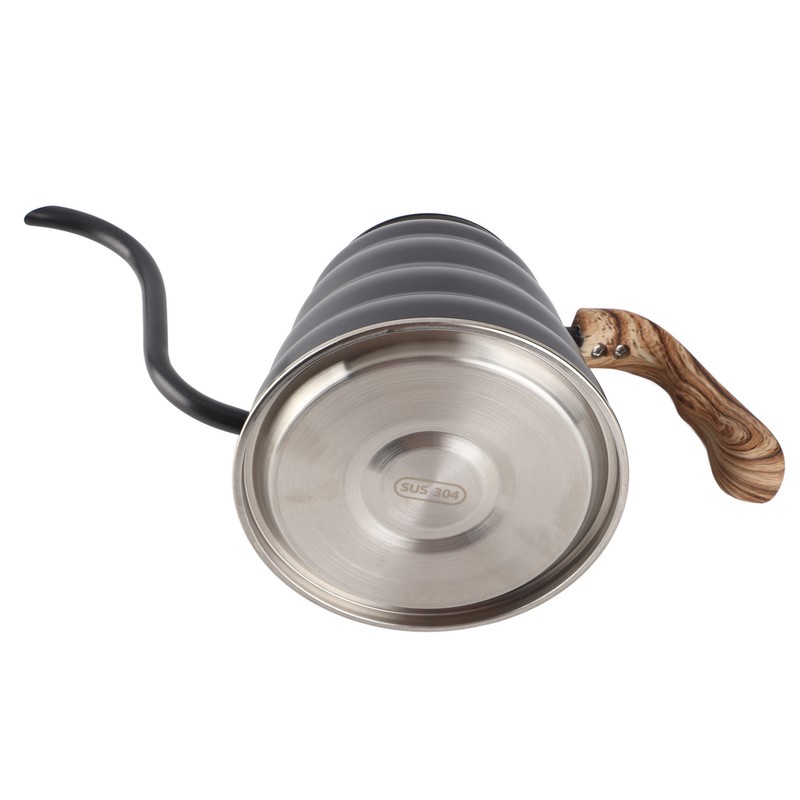 1.2L Stainless Steel Tea Coffee Kettle with Thermometer Gooseneck Spout