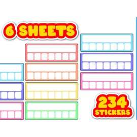 234 Weekly Habit Tracker Planner Stickers, Daily Routine Journal Stickers