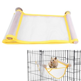 Hamster Summer Hammock, Hardware Included, Small Animal Beds, Breathable, Machine Washable Hammock for Chinchilla, Mouse, Hamster, Heatstroke Prevention 7.1 x 4.3 inches (18 x 11 cm)
