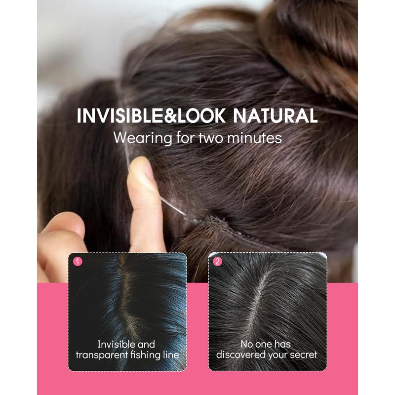 Youngsmile Wire Hair Extensions 14inch 70g Invisible Line Wire for