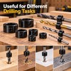 Drill Bit Depth Stop Collars for Woodworking – 8-Piece Adjustable