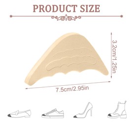 WBZOWRB 4 Pairs of Shoe Filler Insoles, Unisex, Adjustable Toe Plugs, Shoes for Insoles, Front Inserts, Lace Protection, Trainers, Heel Handles, Sponge Pads, Black Beige